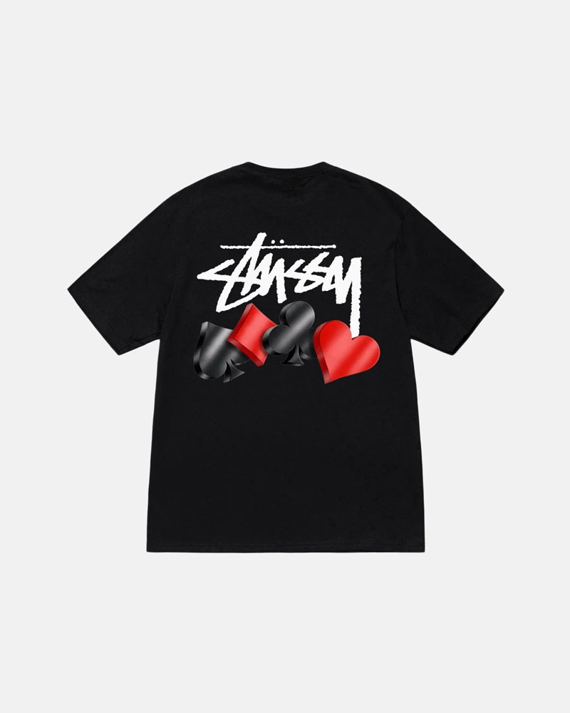 T Shirts Stussy Suits Noir | ZYX-72643464