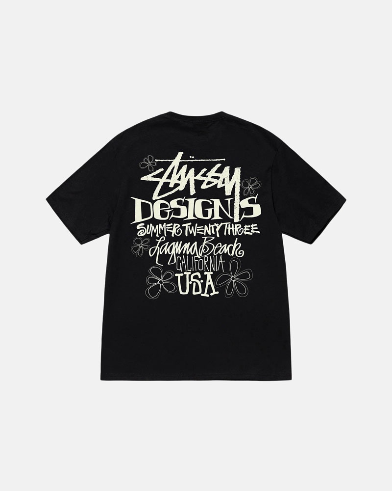 T Shirts Stussy Summer LB Noir | FOW-55922876