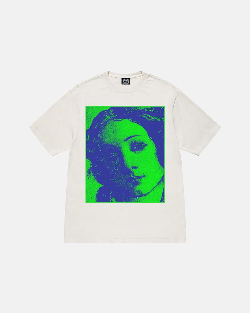 T Shirts Stussy Venus Pigment Dyed Blanche | PZU-43103096