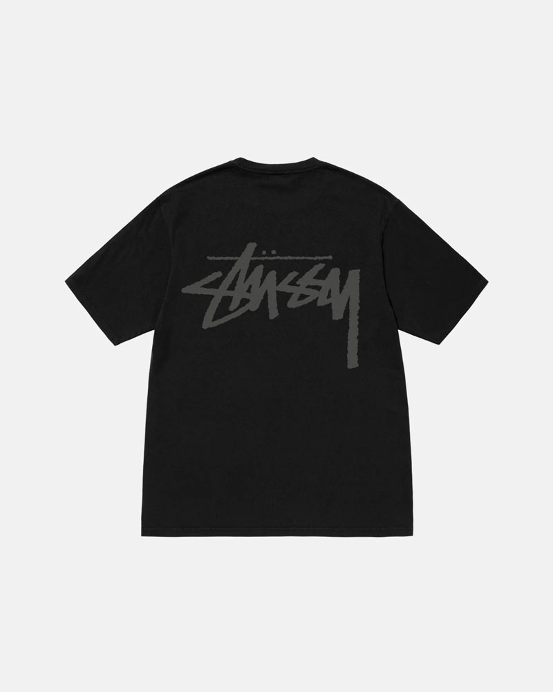 T Shirts Stussy Venus Pigment Dyed Noir | MRP-65578331