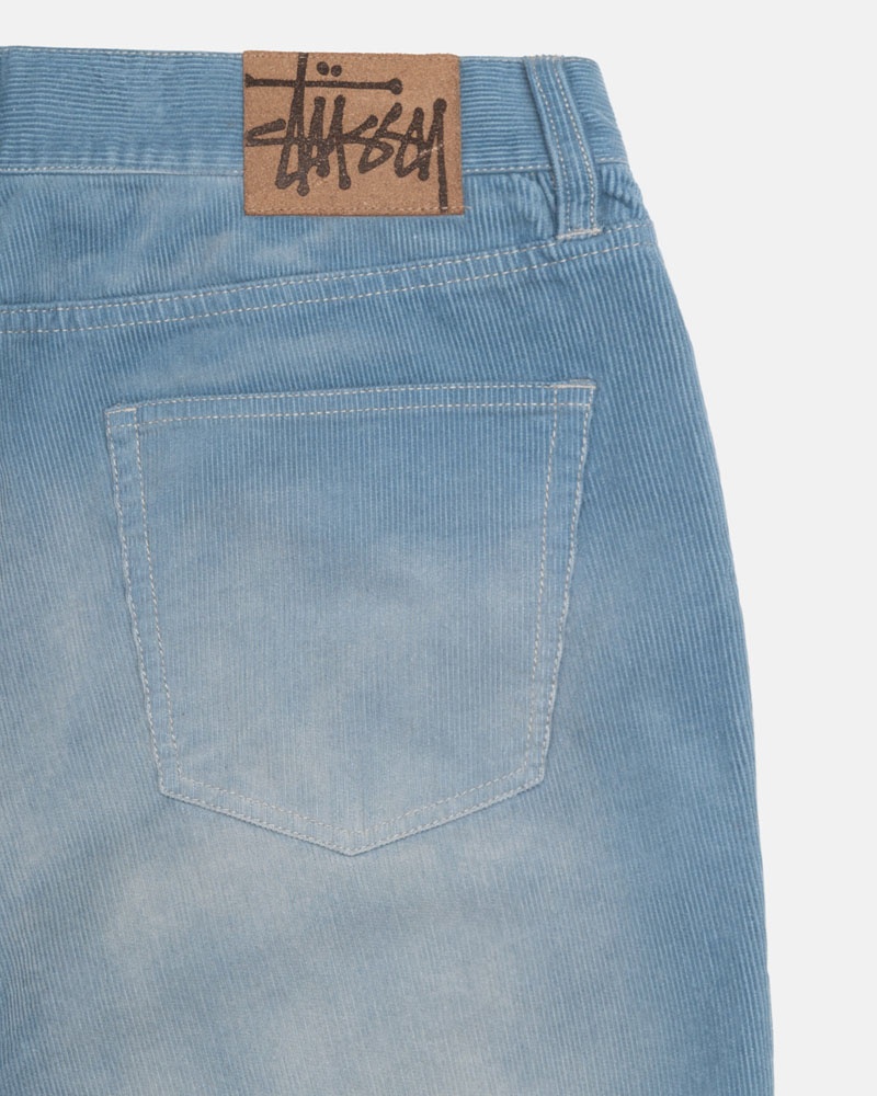 Jean Stussy Big OL' Jean Faded Corduroy Bleu | TWA-00727940