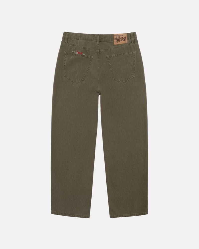 Jean Stussy Big OL' Jean Washed Tela Vert Olive | IHF-00510256