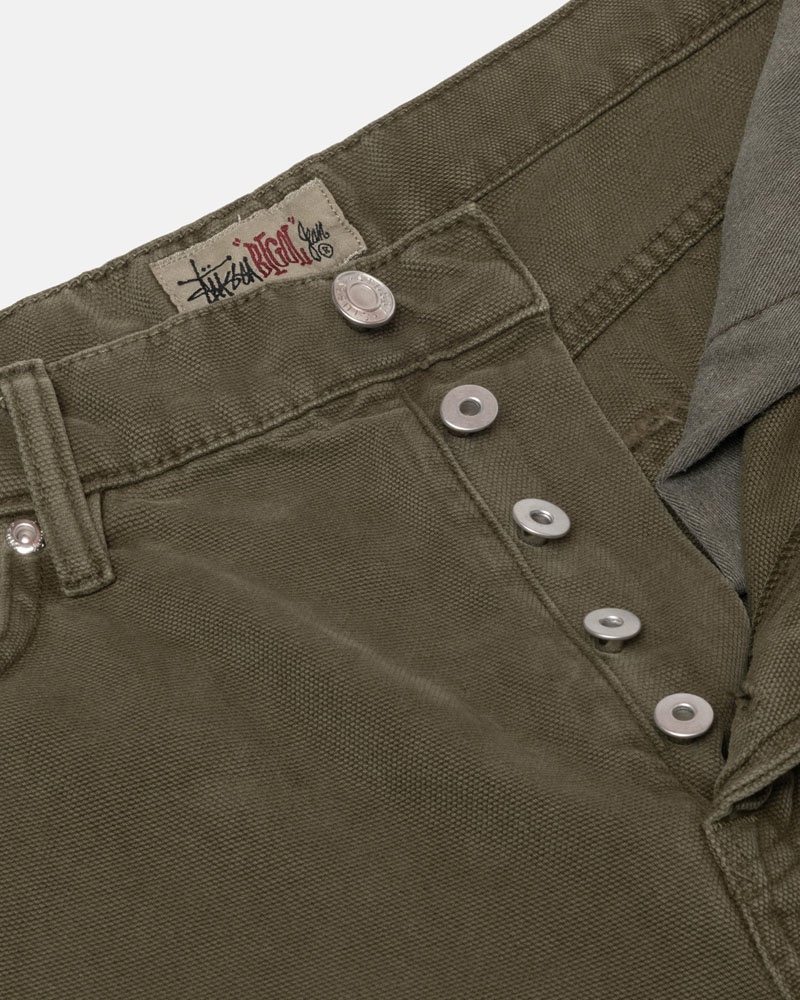 Jean Stussy Big OL' Jean Washed Tela Vert Olive | IHF-00510256