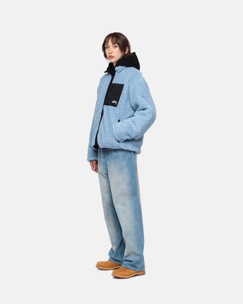 Jean Stussy Big OL' Jean Faded Corduroy Bleu | TWA-00727940