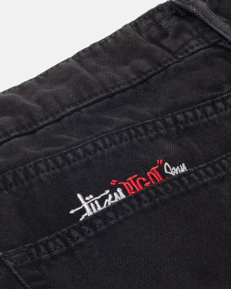 Jean Stussy Big OL' Jean Washed Tela Noir | FKE-10097095