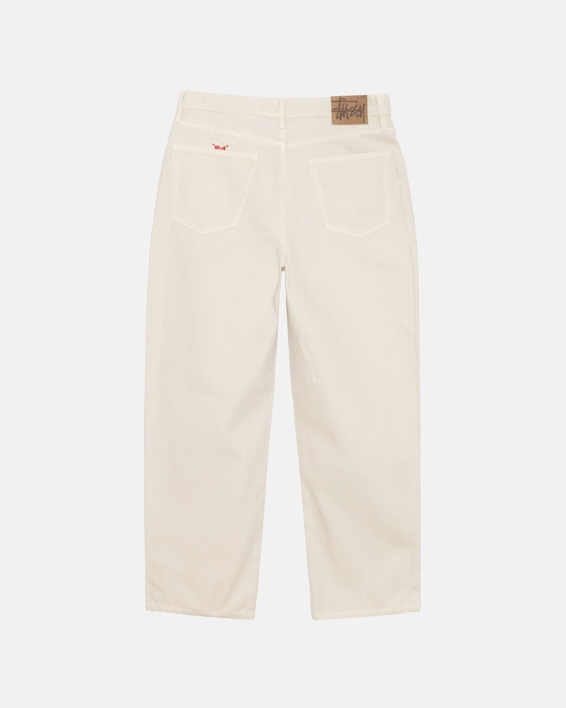 Jean Stussy Big OL' Jean Washed Tela Beige | TBS-51397753