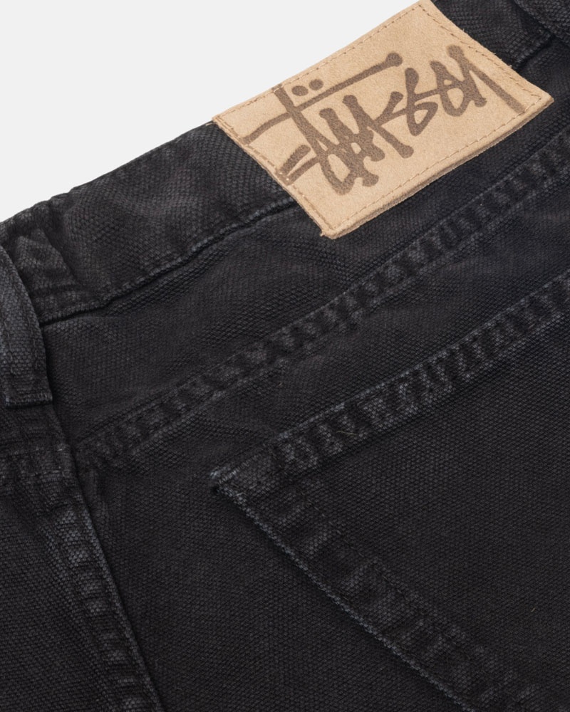 Jean Stussy Big OL' Jean Washed Tela Noir | FKE-10097095