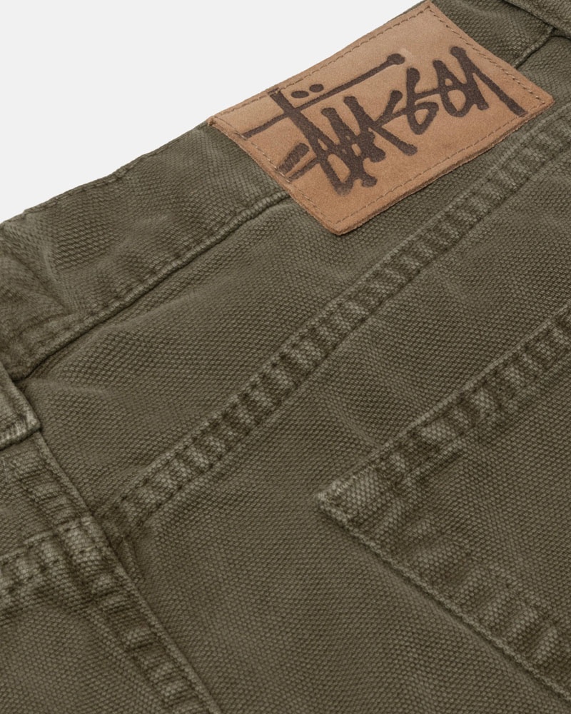 Jean Stussy Big OL' Jean Washed Tela Vert Olive | IHF-00510256