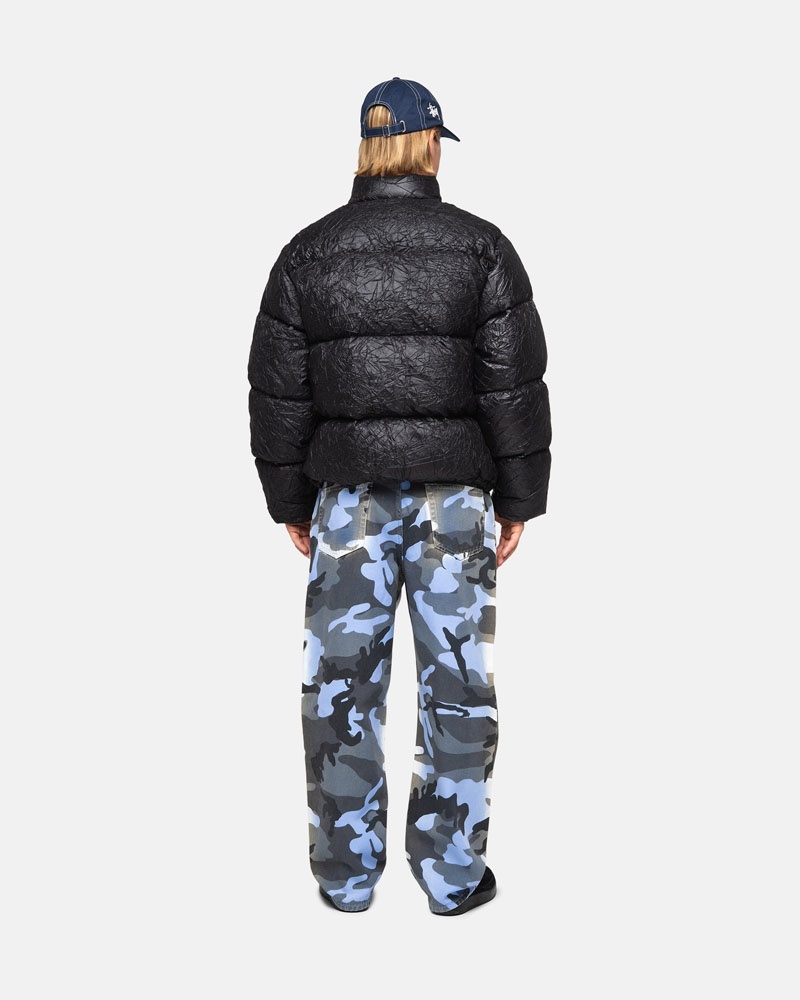 Jean Stussy Big OL' Jean Spray Dye Tela Bleu Camouflage | RDD-84323911