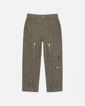 Pantalon Stussy Nyco Flight Vert Olive | PNW-78901266