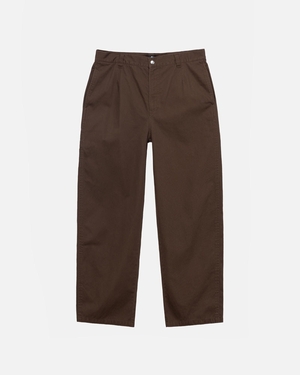 Pantalon Stussy Workgear Trouser Twill Marron | JJH-95257787