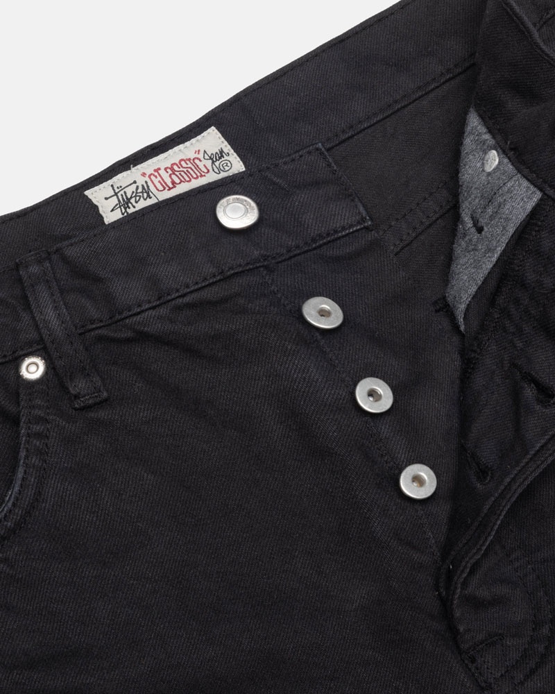 Jean Stussy Classiche Jean Overdyed Noir | HDH-18177215