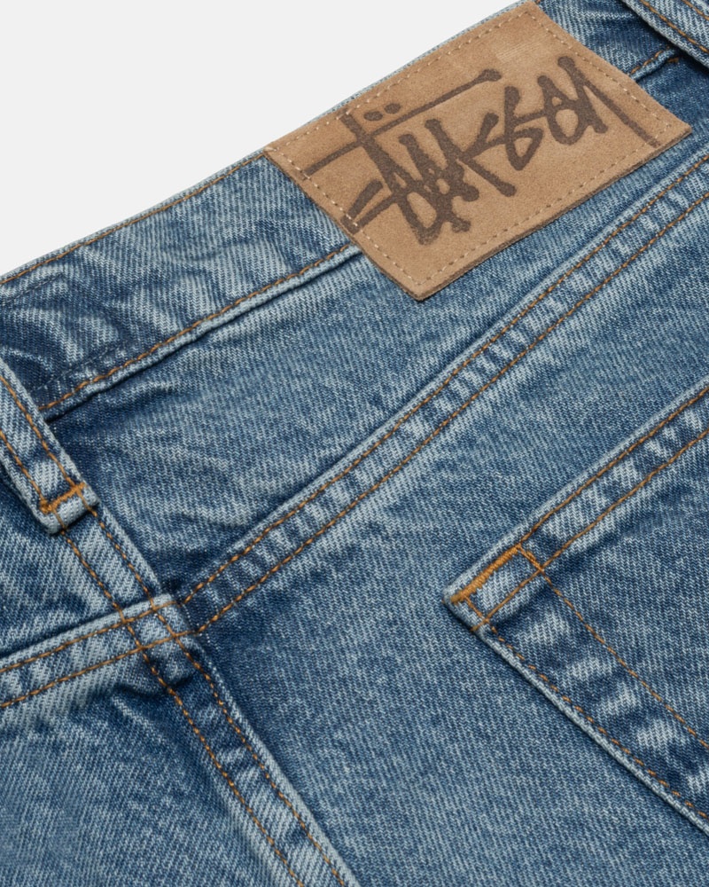 Jean Stussy Classiche Jean Denim Bleu | FKF-48980047