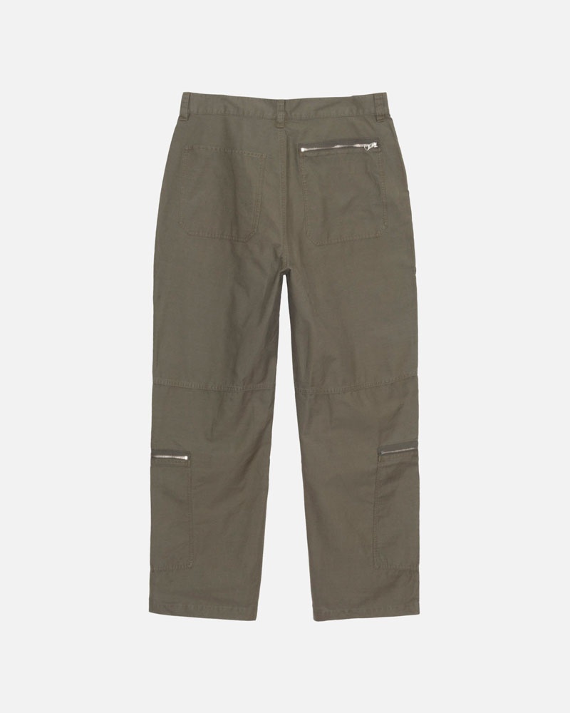 Pantalon Stussy Nyco Flight Vert Olive | PNW-78901266