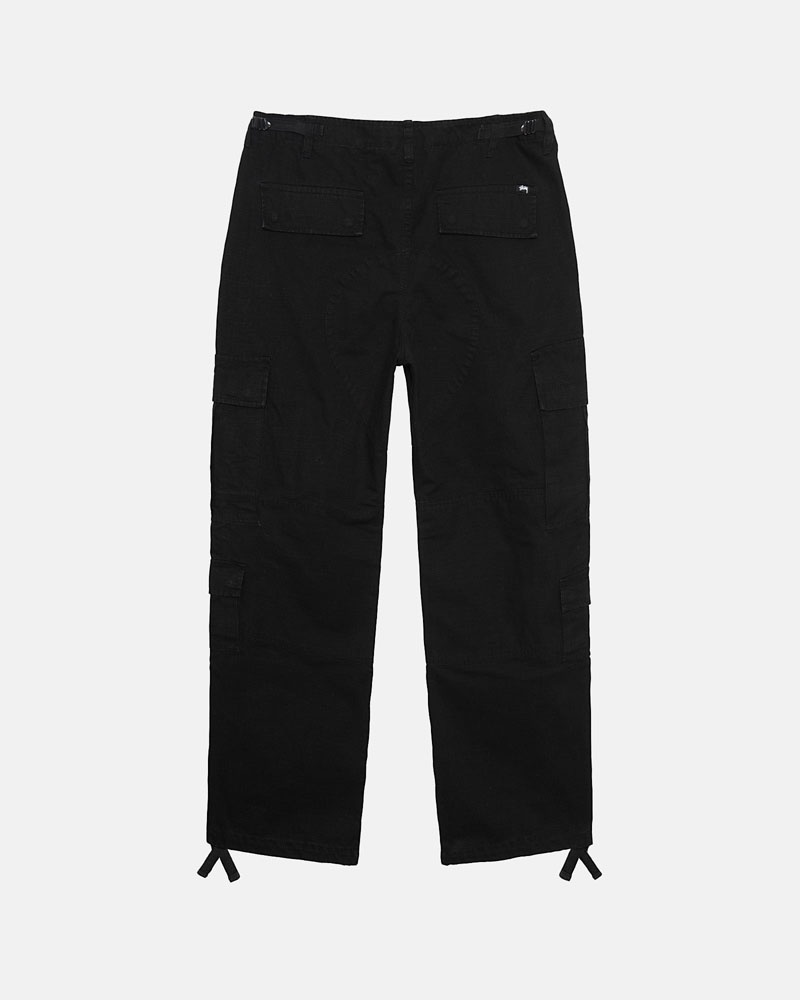 Pantalon Stussy Surplus Cargo Ripstop Noir | RJP-35015843