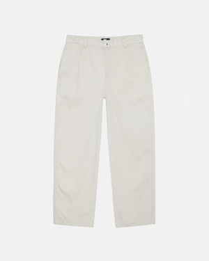 Pantalon Stussy Workgear Trouser Twill Blanche | FXX-75149361