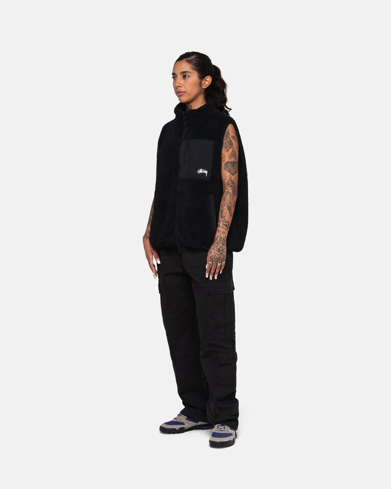 Pantalon Stussy Surplus Cargo Ripstop Noir | RJP-35015843