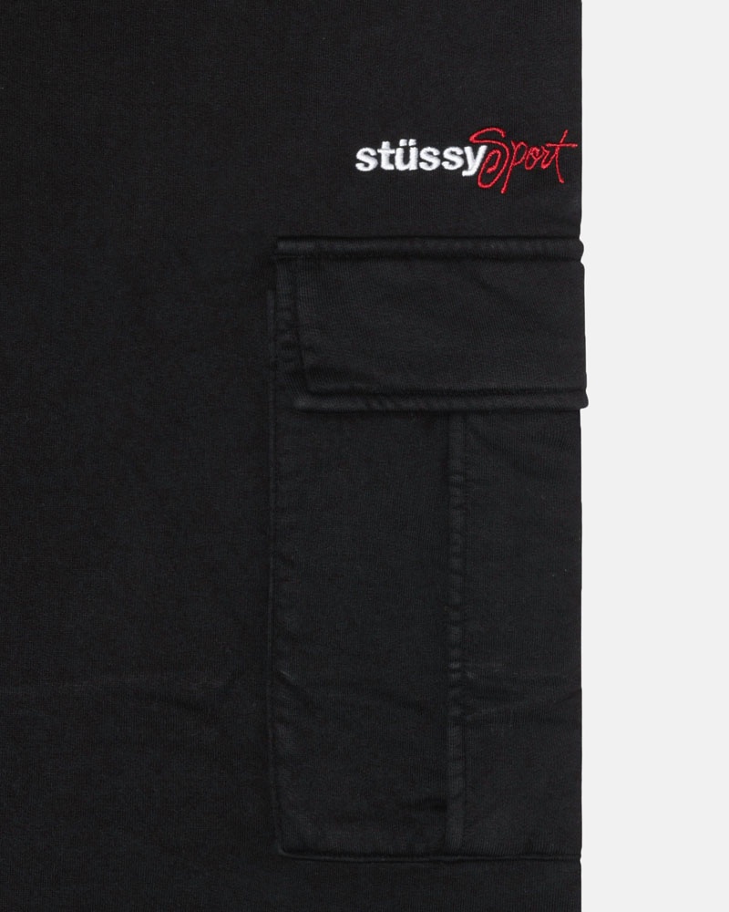 Pantalon Stussy Sport Cargo Fleece Noir | HXW-57984654