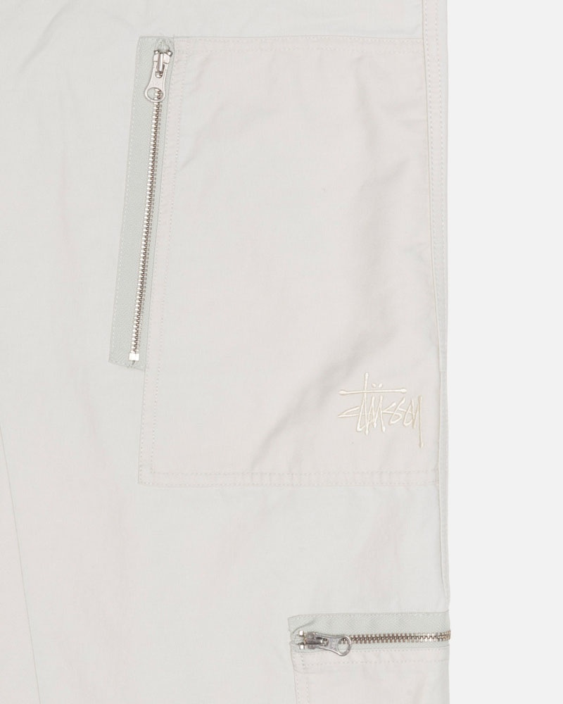 Pantalon Stussy Nyco Flight Blanche | ZOK-19324570