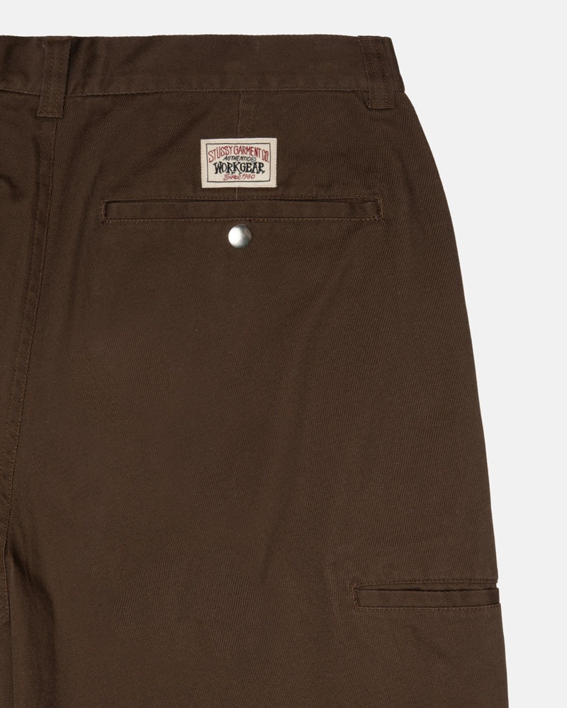 Pantalon Stussy Workgear Trouser Twill Marron | JJH-95257787