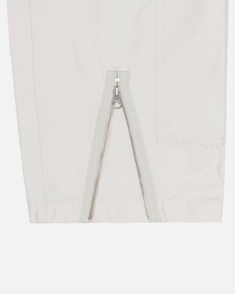 Pantalon Stussy Nyco Flight Blanche | ZOK-19324570