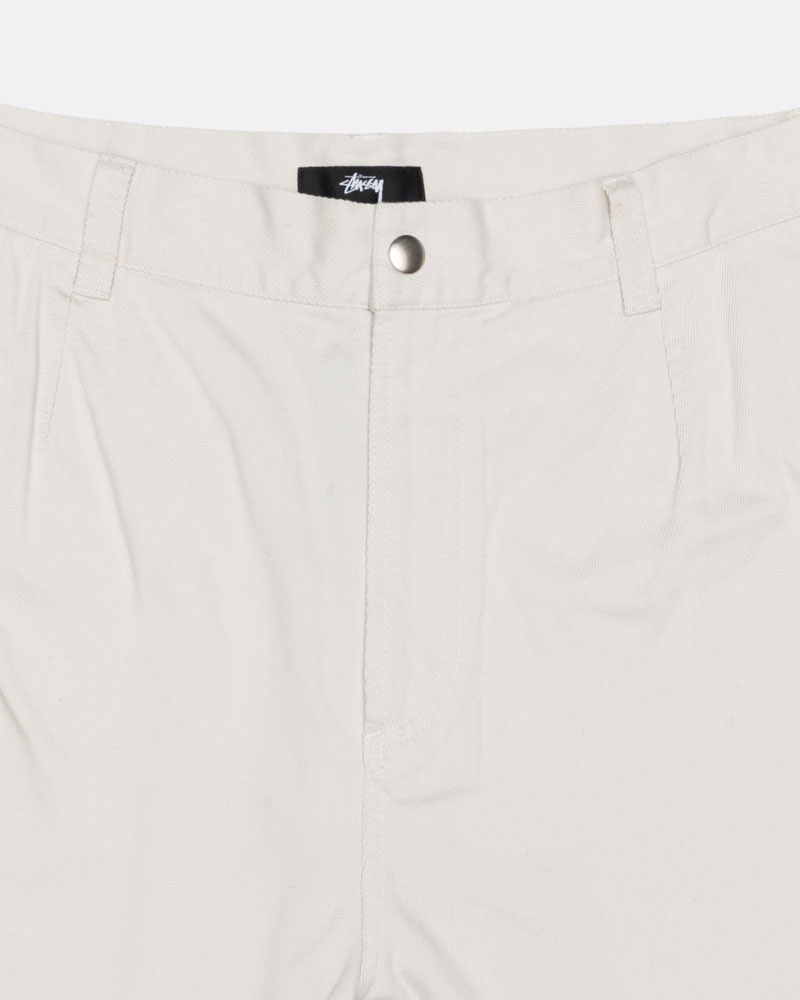 Pantalon Stussy Workgear Trouser Twill Blanche | FXX-75149361