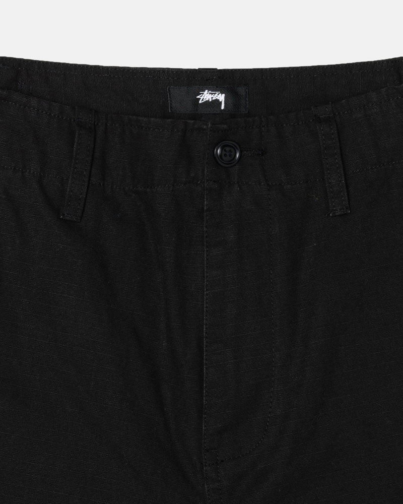 Pantalon Stussy Surplus Cargo Ripstop Noir | RJP-35015843