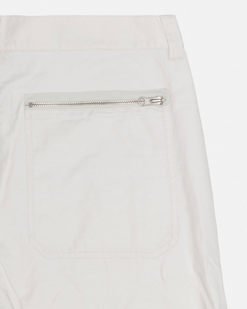 Pantalon Stussy Nyco Flight Blanche | ZOK-19324570