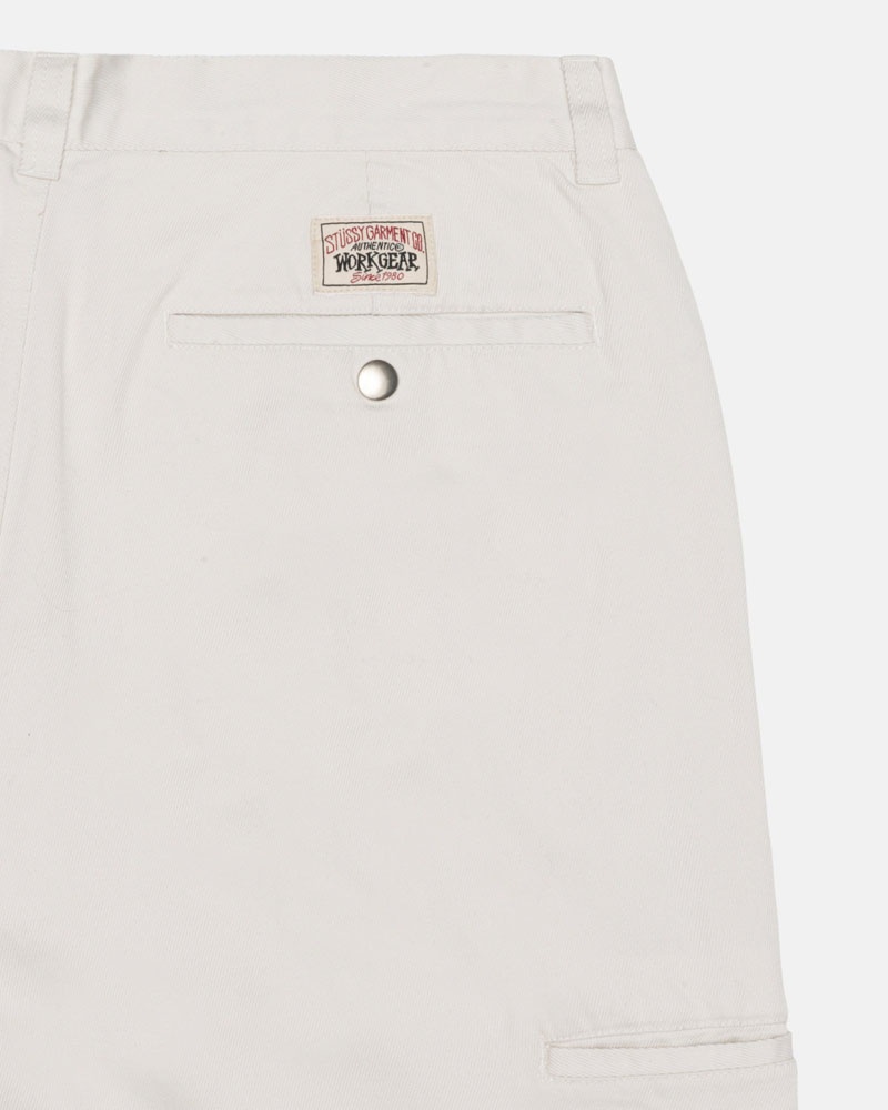 Pantalon Stussy Workgear Trouser Twill Blanche | FXX-75149361