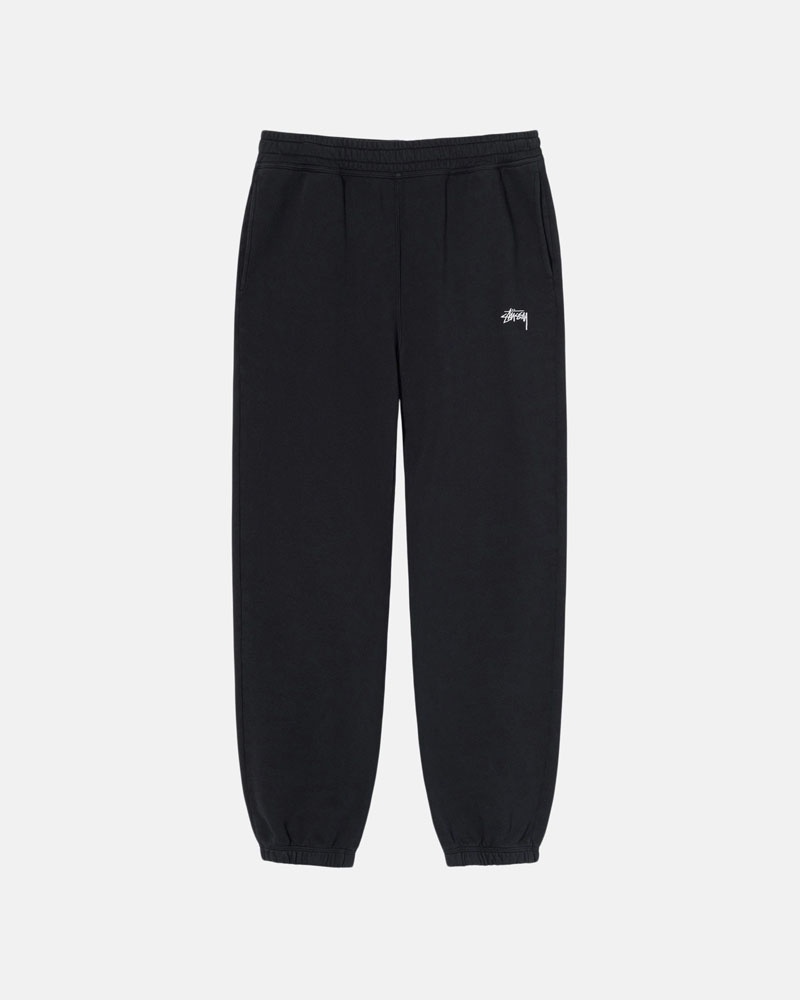 Pantalon Survêtement Stussy Stock Logo Noir | THV-05574608