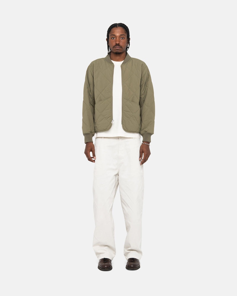 Pantalon Stussy Workgear Trouser Twill Blanche | FXX-75149361