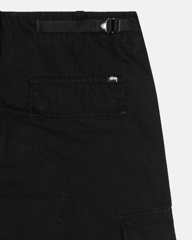 Pantalon Stussy Surplus Cargo Ripstop Noir | RJP-35015843