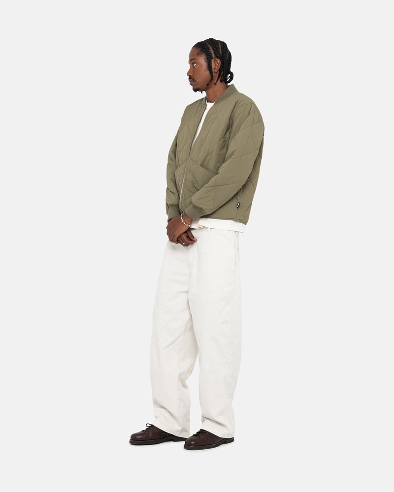 Pantalon Stussy Workgear Trouser Twill Blanche | FXX-75149361