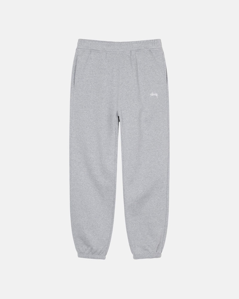 Pantalon Survêtement Stussy Stock Logo Grise | SEF-05419148