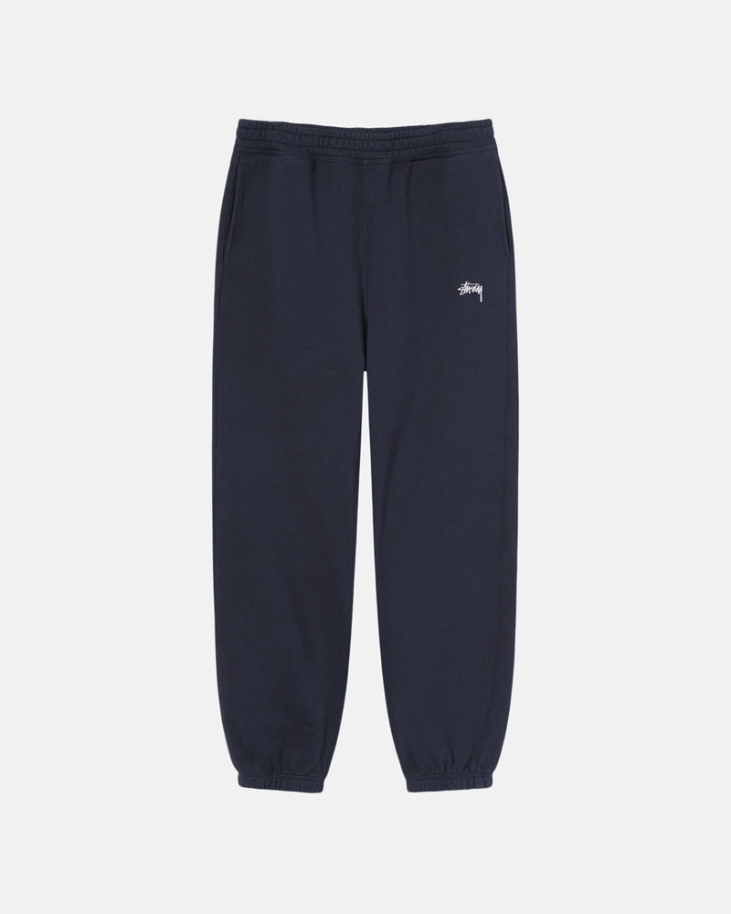 Pantalon Survêtement Stussy Stock Logo Bleu Marine | ZSR-19936333