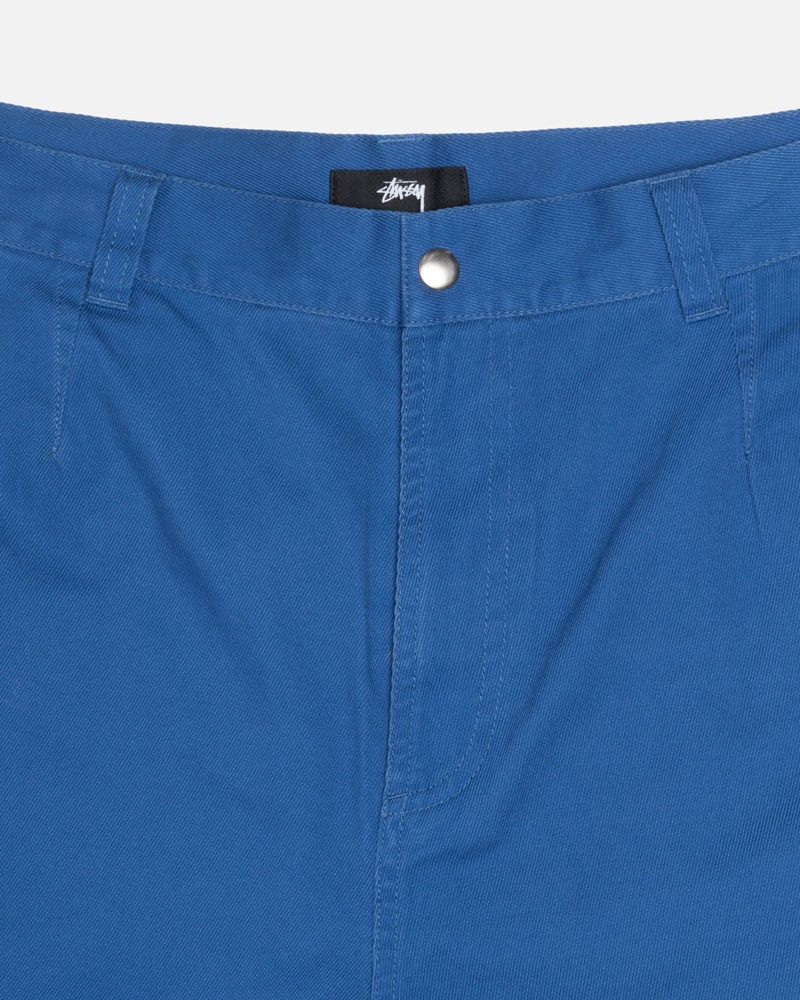 Pantalon Stussy Workgear Trouser Twill Bleu Royal | BVH-91874652