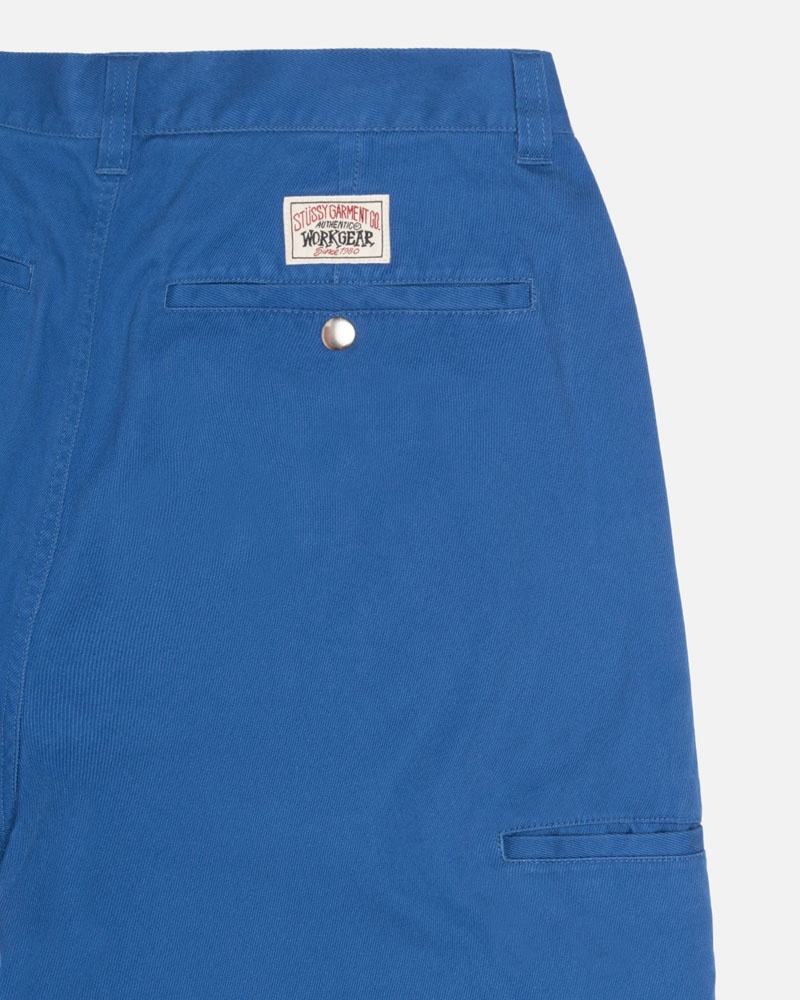 Pantalon Stussy Workgear Trouser Twill Bleu Royal | BVH-91874652