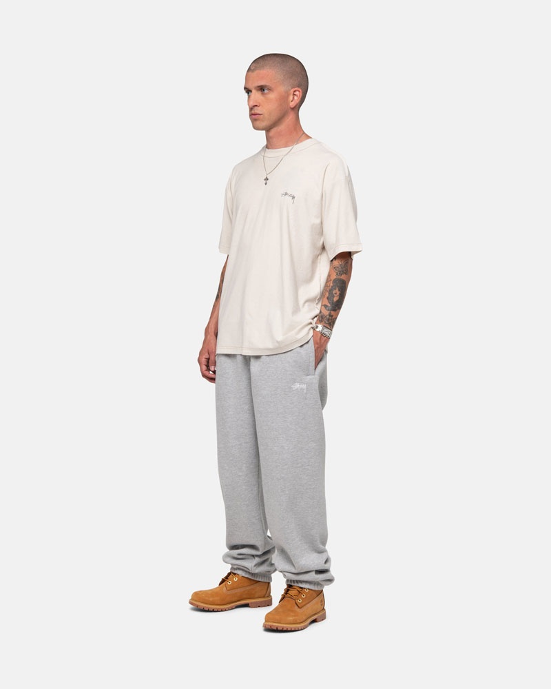 Pantalon Survêtement Stussy Stock Logo Grise | SEF-05419148