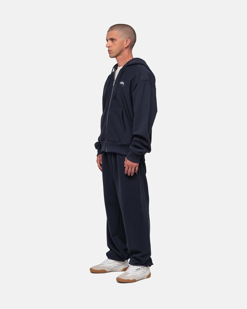 Pantalon Survêtement Stussy Stock Logo Bleu Marine | ZSR-19936333