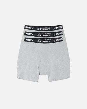 Short Stussy Boxer Briefs Grise | DCO-00260503