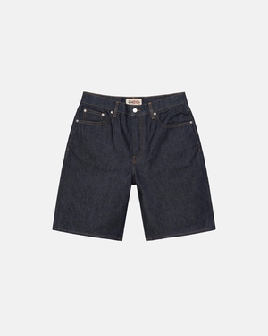 Short Stussy Raw Denim Big OL Bleu | HRK-87042445