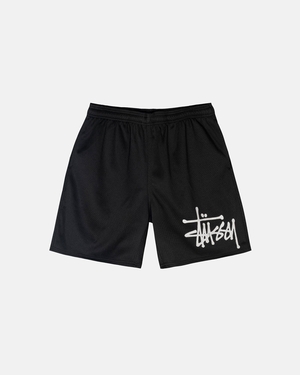 Short Stussy Mesh Corta Big Basic Noir | FWJ-22604984