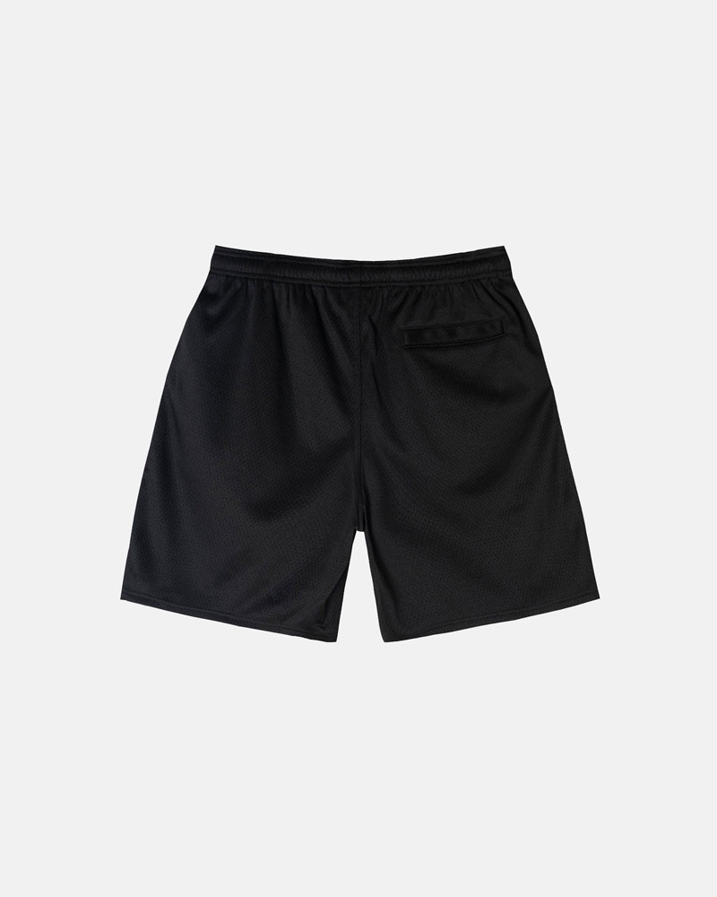 Short Stussy Mesh Corta Big Basic Noir | FWJ-22604984