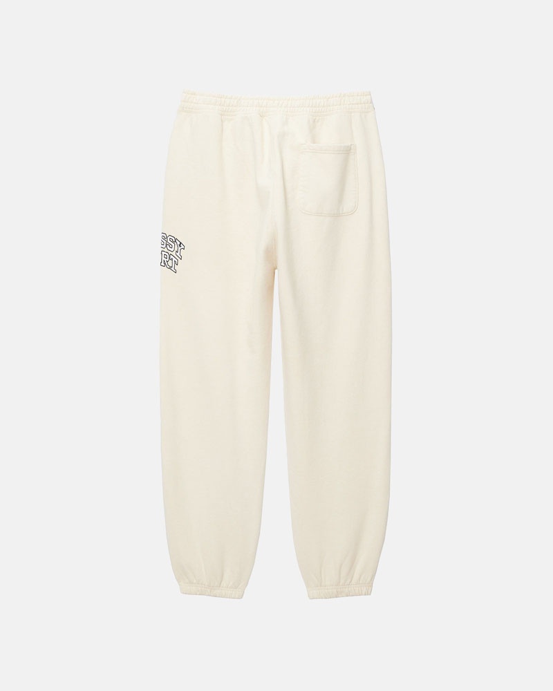 Pantalon Survêtement Stussy Stüssy Sport Blanche | MOH-85225399