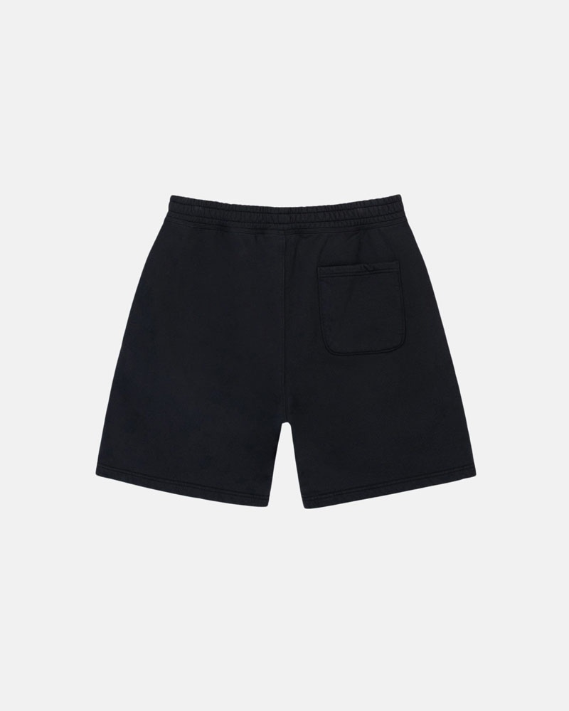 Short Stussy Stock Logo Sweatshort Noir | WBK-68333210