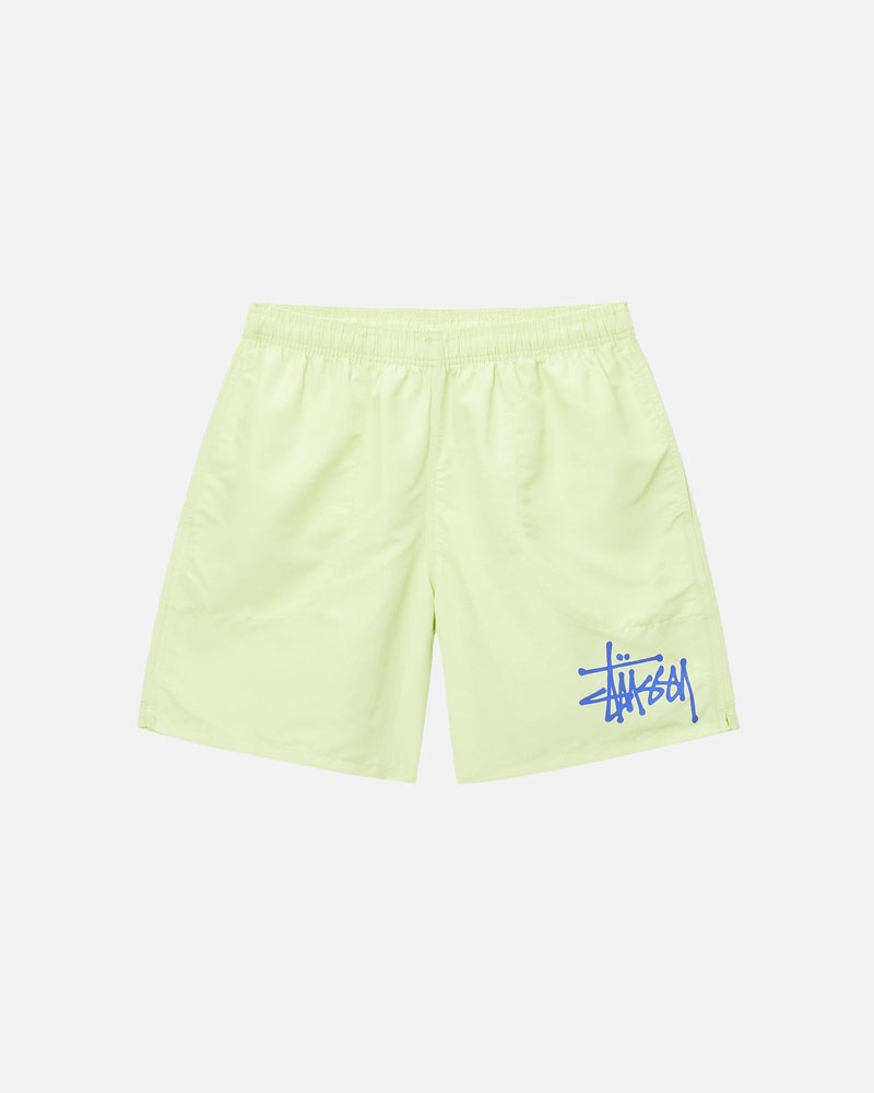 Short Stussy D'eau Corta Big Basic Jaune | UOO-44768002