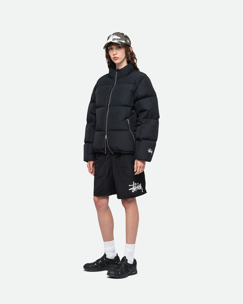 Short Stussy D'eau Corta Big Basic Noir | LIE-42261669