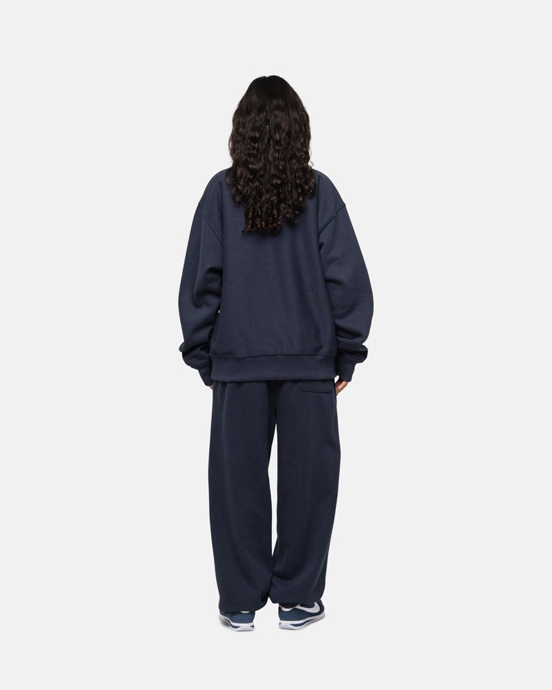 Pantalon Survêtement Stussy Stock Logo Bleu Marine | ZSR-19936333