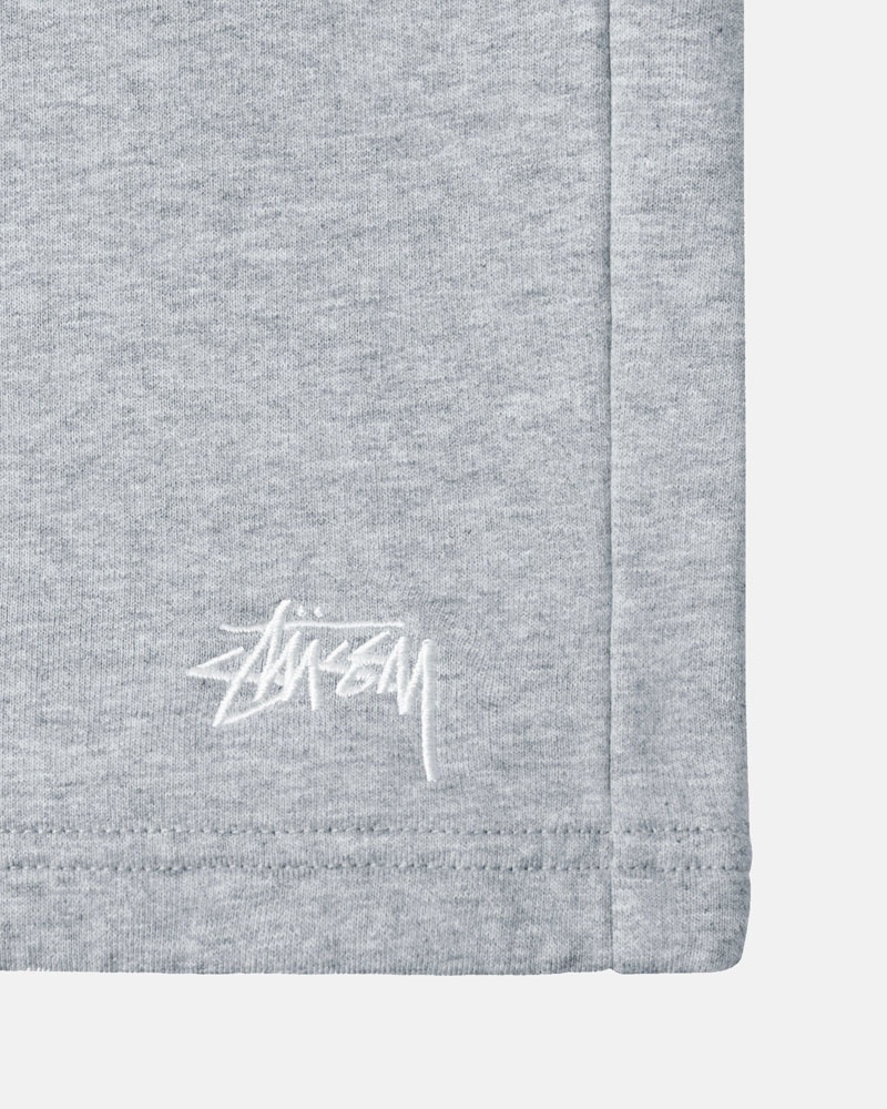 Short Stussy Stock Logo Sweatshort Grise | WIR-18777905