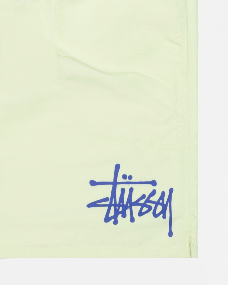 Short Stussy D'eau Corta Big Basic Jaune | UOO-44768002